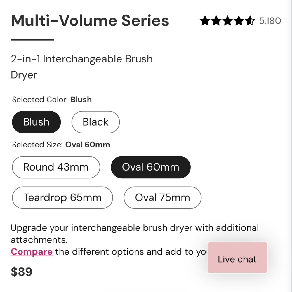 Lange Blush Hair Styling Brush - Picture 5 of 6